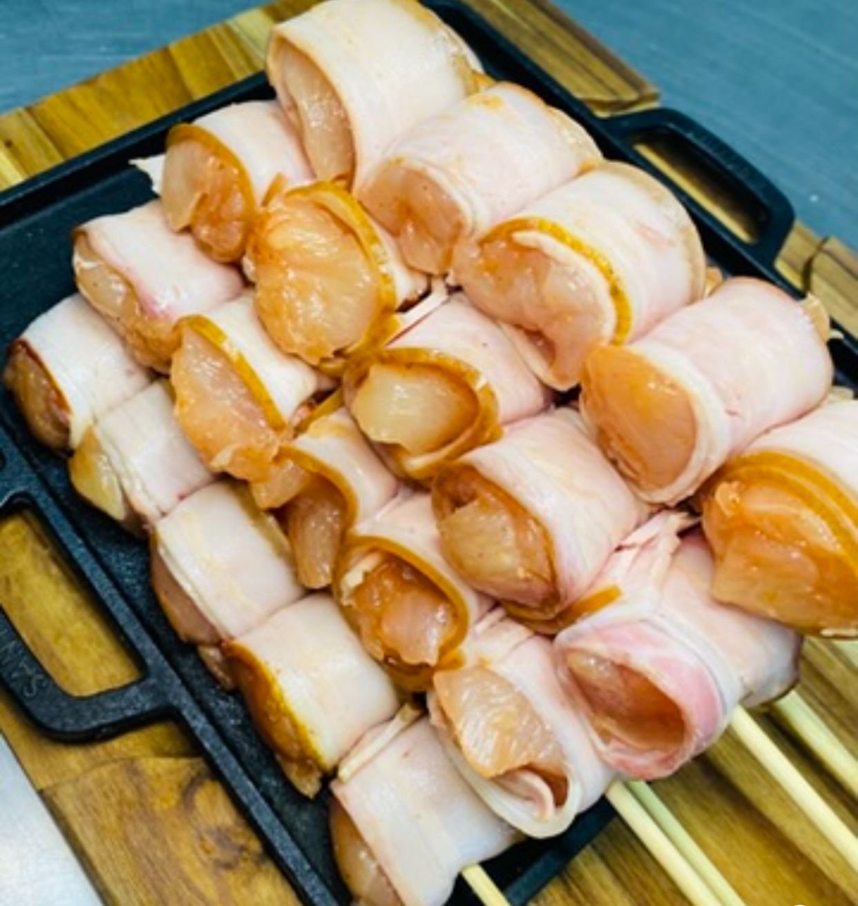 Espeto de Frango com Bacon (10 Und.)